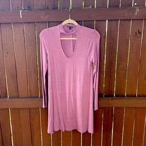 Express purple/pastel mauve dress
